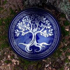 Celtic Tree. Midnight blue color